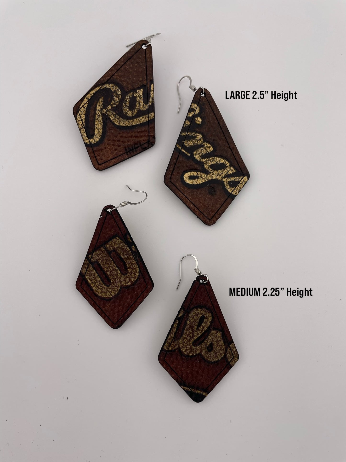 Football Leather Earrings