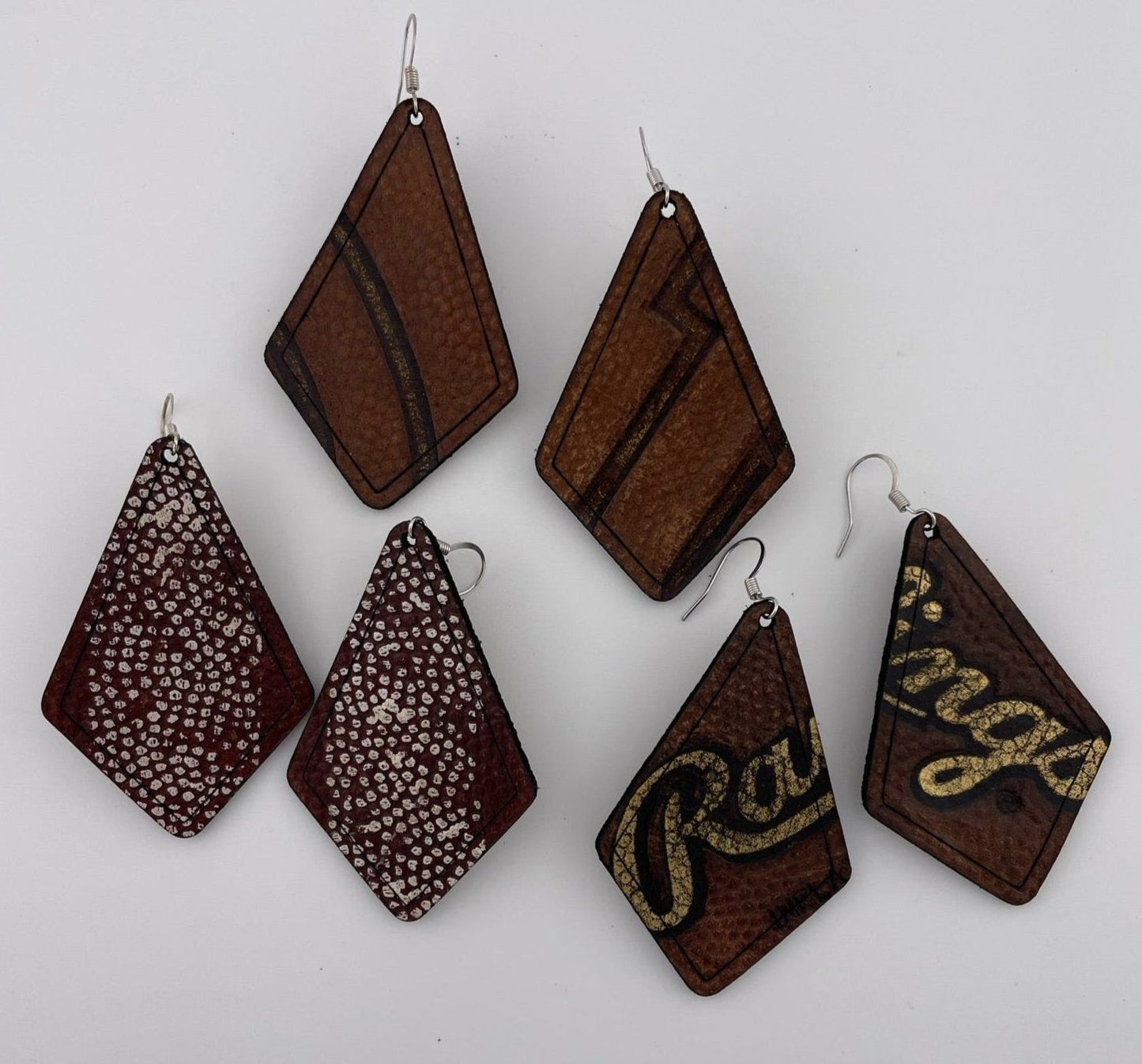 Football Leather Earrings