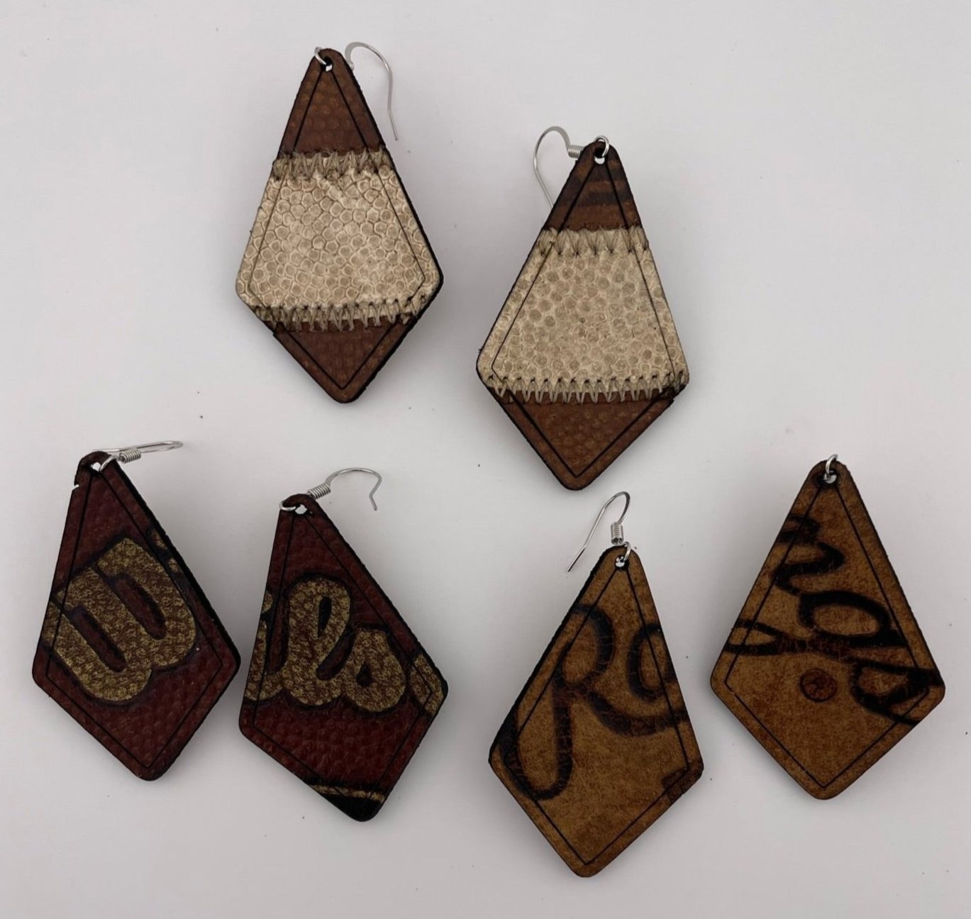 Football Leather Earrings